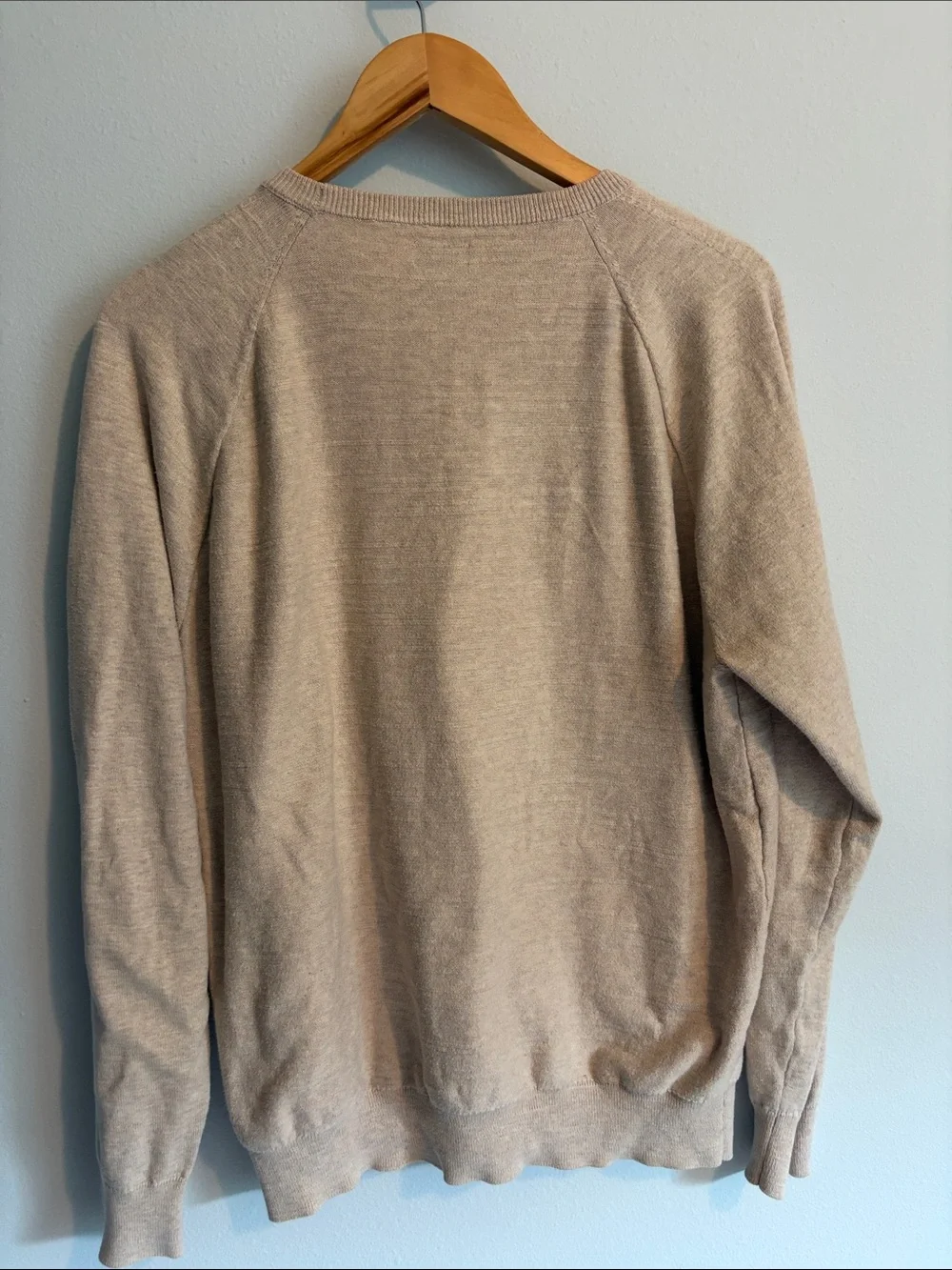 J. Crew Men’s Beige/Cream Crewneck Sweater